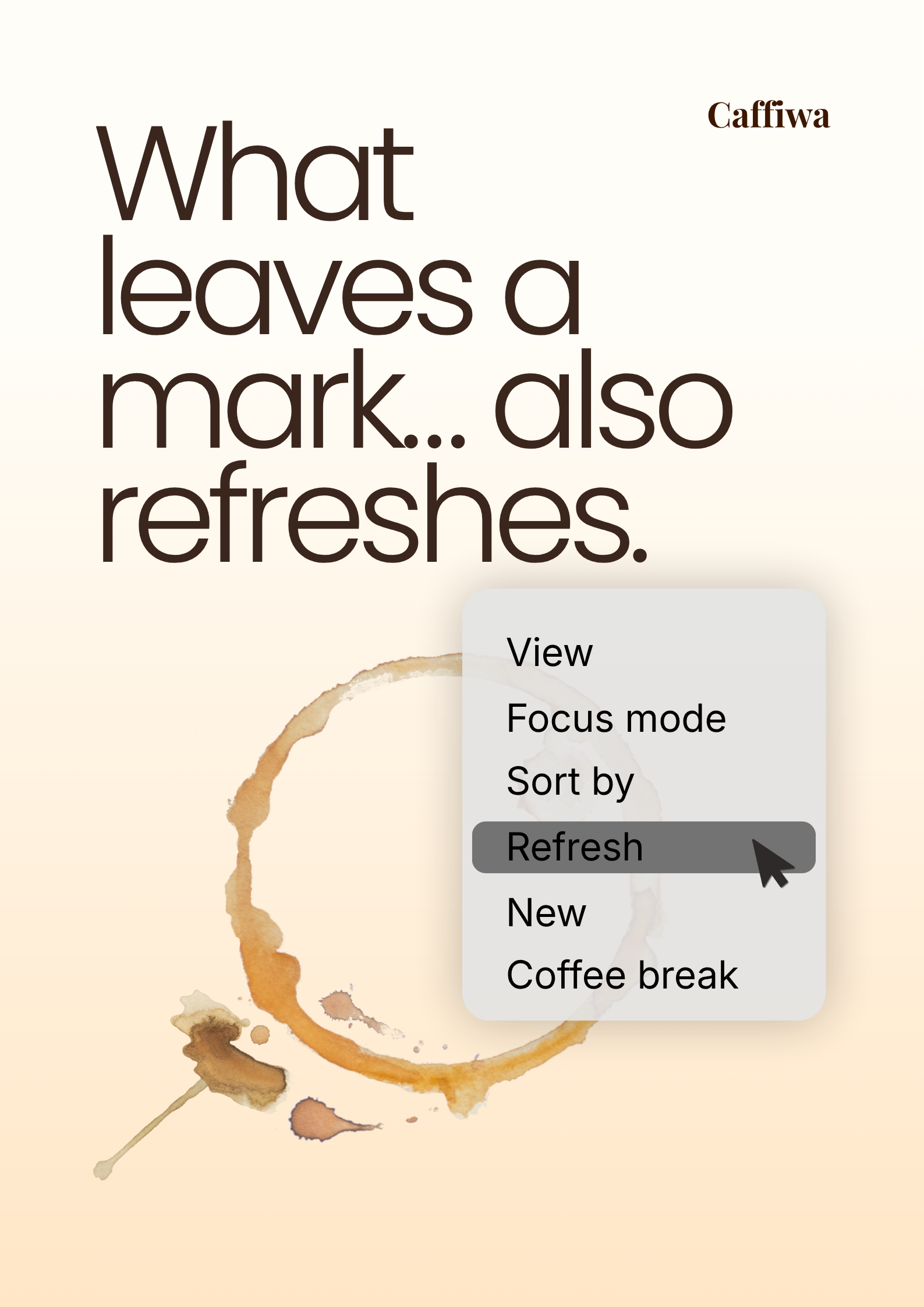 Beige Black Simple Coffee Promotion Poster